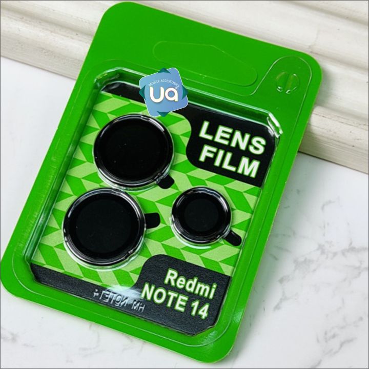 Xiaomi Redmi Note 14 4G Camera Lens Ring Tempered Glass Protector Top Quality Lens Tempered Glass Protector