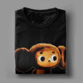 Cheburashka USSR Cartoon Character T Shirt Men Women Kawaii Retro Style T-Shirt Round Collar Tees Short Sleeve Clothes Summer. 