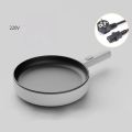 Techmanistan 28cm Multifunctional Electric Frying Pan, Non-Stick Electric Skillet Pot Hot Pot with Long Handle Electric Frying Pan Temperature Control Electric Frying Pan. 