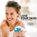 WBM Body Cleaning Bath Ball Sponge - Aegean Sea  Bathroom Shower Loofah. 