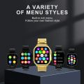 h11 ultra 2 Smart Watch / T900 Ultra 2 SmartWatch / S9 smart watch - 2.09 Infinite Display - 49MM Dial Size - Golden dial, Golden dial smart watch, Built-in Games - Bluetooth Calling - Crown Working. 