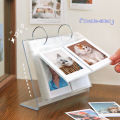Desktop Photo Display Stand Creative Acrylic Mini Photo Album for Home Office Perfect Desk Calendar Gift for Photos Postcards 3/4/5/6 Inches Ideal for Southeast Asian Buyers Desktop Photo Album. 