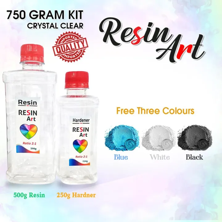 Epoxy%20Resin%20Art%20Imported%20Crystal%20Clear%20Kit%20(750gms)%20Ratio%202:1%20-%20Image%202
