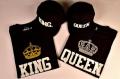 Couples King and Queen T-Shirts and Caps. 
