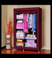 6 Shelves Clothes Wardrobe (Portable/Foldable/Collapsible) Cabinet Cupboard Closet Organizer for Baby, Children, Girls, Boys, Kids and Adults. 