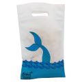 MERMAID THEME GOODY BAGS - PACK OF 10 GOODY BAGS - MERMAID FABRIC MATERIAL GOODY BAGS. 