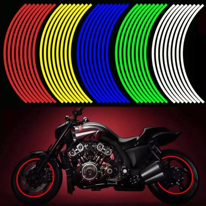 Front Rear Rim Decoration Stickers Wheel Reflector Sticker Stable ...