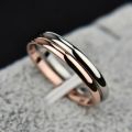 2mm Simple Titanium Steel Vein Ring Glossy Ring Female Couple Ring Ring Fine Stainless Steel Finger Ring Tide Jewelry. 
