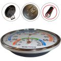 Techmanistan Thermometer with Hygrometer Analogue Round Temperature and Humidity Meter for Indoor and Outdoor Use, Comfort Meter. 