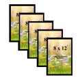 Photo Frame set of 5 Black Photo Frames for Home and Office decoration (Photo Size 8 x 12 Inches). 