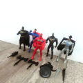 5 Pcs Set - Marvel Avengers and DC Superhero Action Figures Toys For Kids and Boys - Size 11cm. 
