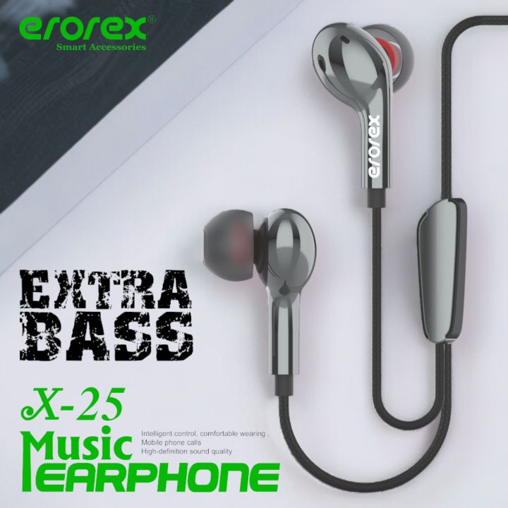 Erorex Super Bass Handsfree Premium Sound Model-X-25 High Quality Product