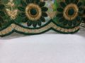 Fancy Organza/Tissue Fabric Embroidered cut work design border lace/Trims for women/girl kurtis and trousers /1 gazz/yard. 