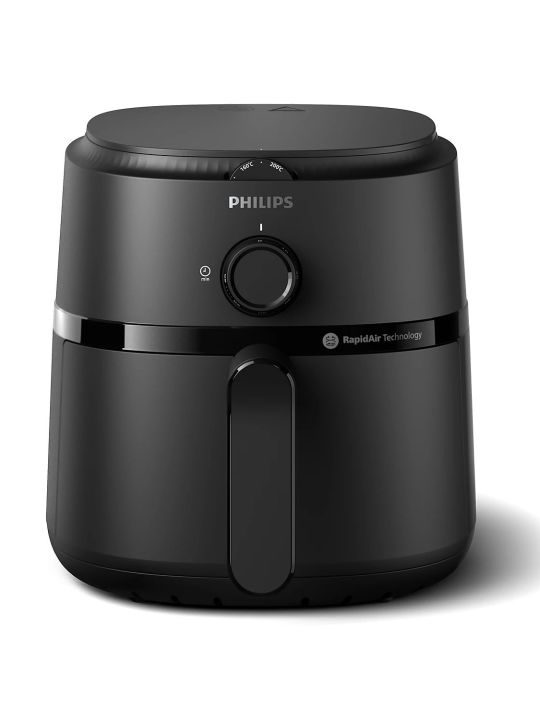 New Philips 1000 Series Essential Airfryer - NA-110 - 3.2L Capacity -Upto 90% Less Fat - Rapid Air Technolgy - Easy to use Time and energy saving Less oil Adjustable time & temperature - 1300W - Black