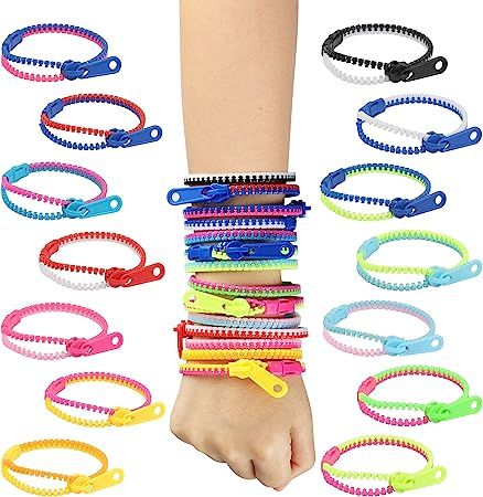 Zipper Bracelet For Girls And Boys/Zip Bracelet-Pack of 12