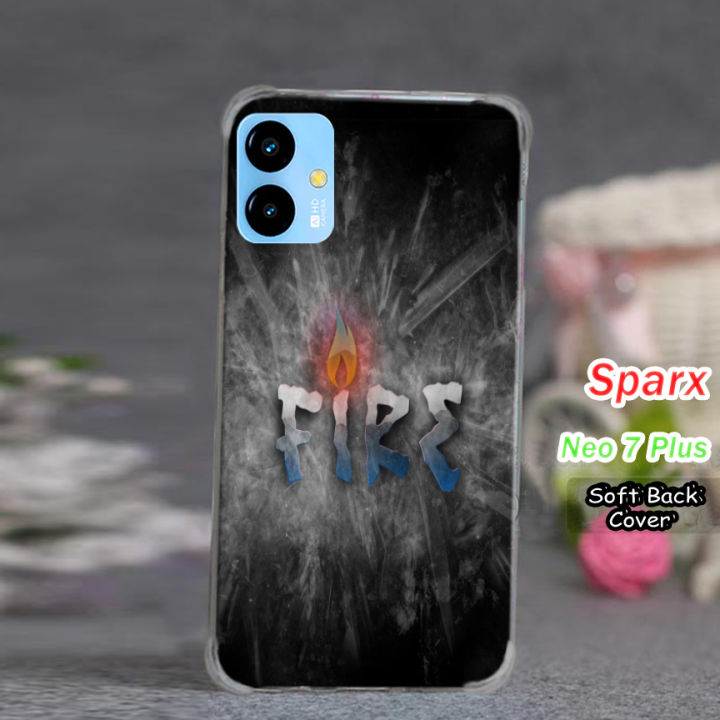 Sparx Neo 7 Plus Back Cover - Fire 2Gud Soft Phone Case For Boys