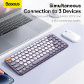Baseus K01A Bluetooth Wireless Keyboard, Mini and Compact Tri-Mode Bluetooth KeyBoard for PC, Laptop, Windows, Mac, Chrome OS, Android, iPadOS. 