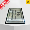 Silver Steel Engraving Customise House Name Plate - Timeless Elegance for Your Home. 