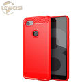 Leweisi Carbon Fiber Bumper Phone Case For Google Pixel 3 XL Back Cover Coque Shockproof Protective. 