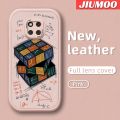 JIUMOO For Huawei Mate 20 Pro Case Fashion Rubik's Cube Thin New Design Leather Soft Back Cover Camera Protection Cases Shockproof Casing. 