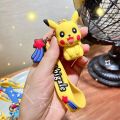 Pokemon Pikachu Glaceon Keychain Pvc Eevee Keyring Action Figure Tomy Cartoon Anime Kawaii Figure Model Children Kids Toys. 