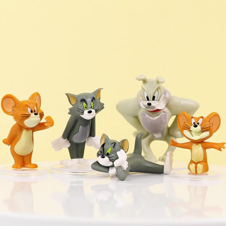 Tom and Jerry Doll Cheese Block Mold Baking Prop for Tom and Jerry Children's Birthday Cake Decoration