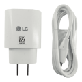 LG 25W Super Fast Charging Wall Adapter with USB-C to USB-C Cable, OEM Genuine Charger. 