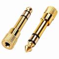 3.5mm Gold Socto Premium 6.5mm Plug Audio Jack Stereo Adaptor Headphone Adapter. 