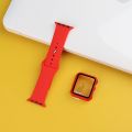 Case+Strap For iWatch and others 42mm 44 mm watches Silicone Sport smartwatch bracelet. 