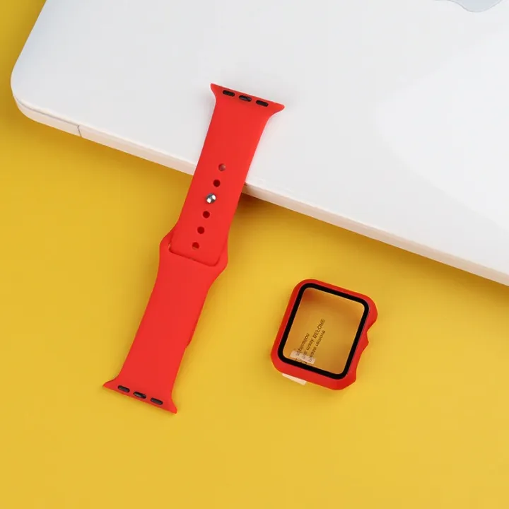 Case+Strap%20For%20iWatch%20and%20others%2042mm%2044%20mm%20watches%20Silicone%20Sport%20smartwatch%20bracelet%20-%20Image%202