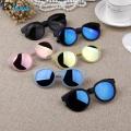 【hot】 Kids Sunglasses Colorful Reflective Mirror Hot Boys Girls Kids Child Classic Retro Cute Sun Glasses Round Eyewear UV400. 