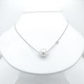 Sterling Silver Pearl Necklace for Girls Women. 