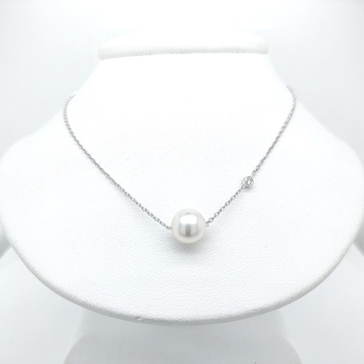 Sterling Silver Pearl Necklace for Girls Women