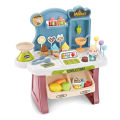 33 Pcs Supermarket Shop Mini Market Play Toy Set With Light And Sound Effect Kitchen Set For Girl Kids Toy. 
