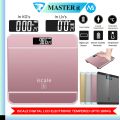 Upto 180kg iScale Rechargeable Weight Machine - Digital Heavy Duty Electronic Weighing Scale with Dual LED Display - Heavy Electric Weight Machine With Durable Steel Quality - For Home & Personal Use - Black/Golden/Pink/Silver. 