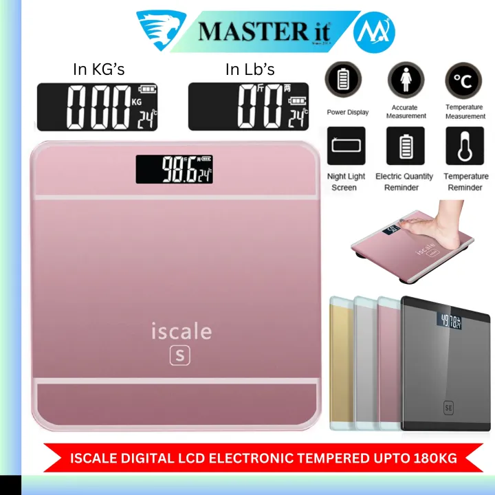 Upto%20180kg%20iScale%20Rechargeable%20Weight%20Machine%20-%20Digital%20Heavy%20Duty%20Electronic%20Weighing%20Scale%20with%20Dual%20LED%20Display%20-%20Heavy%20Electric%20Weight%20Machine%20With%20Durable%20Steel%20Quality%20-%20For%20Home%20&%20Personal%20Use%20-%20Black/Golden/Pink/Silver%20-%20Image%202