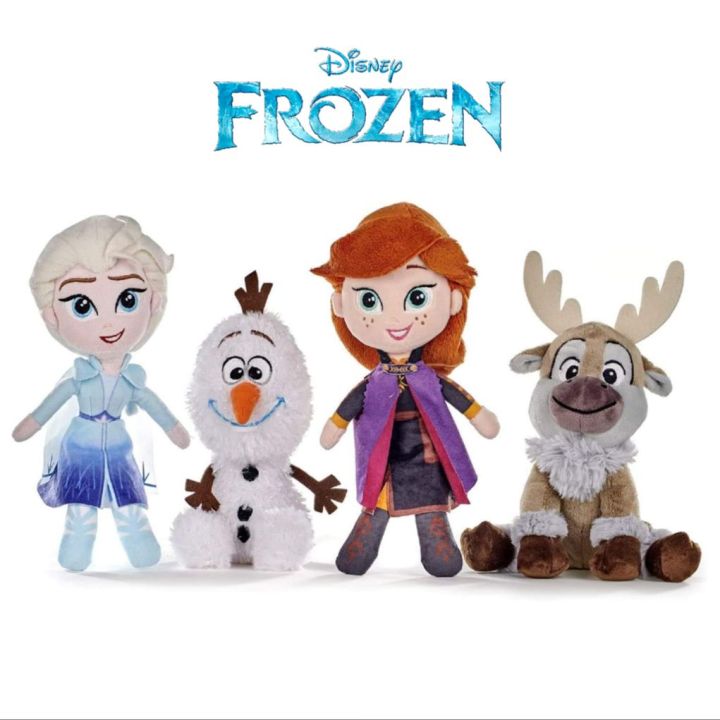 Disney Frozen 2 Characters Soft Cuddly Plush Stuffed Doll Toys for Kids (Premium Quality)
