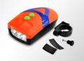 LED Front Head Light & Bell Horn Hooter Siren Alarm Bicycle Cycling LED Front Light. 