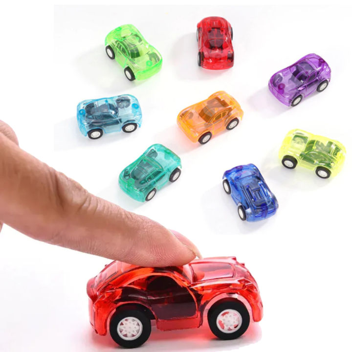 Pull Back Mini Cars Transparent Inertial Broken-Resistant Funny Car Model For Birthday Party Toys