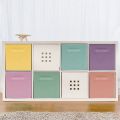 Fabric Cube Storage Bins, Durable Fun Colored Storage Bins with Handles, Collapsible Baskets for Home, Kids Room, Closet and Toy Organization. 