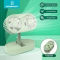 DoomHot Rechargeable Fan Double-Head Fan Desktop Electric Fan Mute Strong Wind Fan Fold-able Adjustable Washable Fan Telescopic Fan 3 Speeds USB Rechargeable Fan Portable Table Fan Folding Fan for Office Car. 