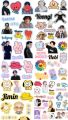 PACK OF  2 GET 1 FREE BTS Stickers Koran Boys and Girls Fans BT21 KPOP Uncut. 