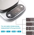 imported LED Precision Digital Kitchen Scale Food Stainless Steel Electronic Scale Small Food Scale Gram Electronic Scale LED Display Kitchen Weighing Scale with Multifunction for Food Cooking Original Genuine Best 1g minimum 10kg maximum. 