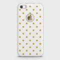 iPhone 5s Cover - SkinLee HQ Supreme Case (Soft) With Logo - Tiny Golden Stars - SKINLEE-476-1-1-10. 