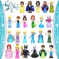 Lego movie Disney princess series elsa queen grey cool Mini Figures Building Blocks toys. 