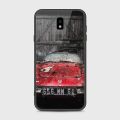 Samsung Galaxy J7 2017 (J720) Cover - SkinLee HQ Infinity Glass Case (Soft) - Old Rusty Car - SKINLEE-572-1-769-143. 