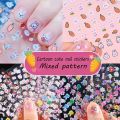 5-Sheet Kids Waterproof 3D Cartoon Bunny Flower Heart Rabbit & Princess Nail Art Stickers Decals for Baby Girls. 