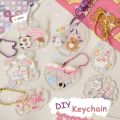 Kawaii DIY Acrylic Keychain Korean Idol Clear Pendant Bag Accessories Creative Decor. 