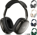 P10 Wireless Bluetooth 5.0 Headphones With Mic HiFi Stereo Deep Bass Noise Cancelling Headset Foldable Over Ear Earphones For Android Laptop PC Gaming Gym Travel Online Classes Support AUX TF Card Volume Control Wireless Headphone. 
