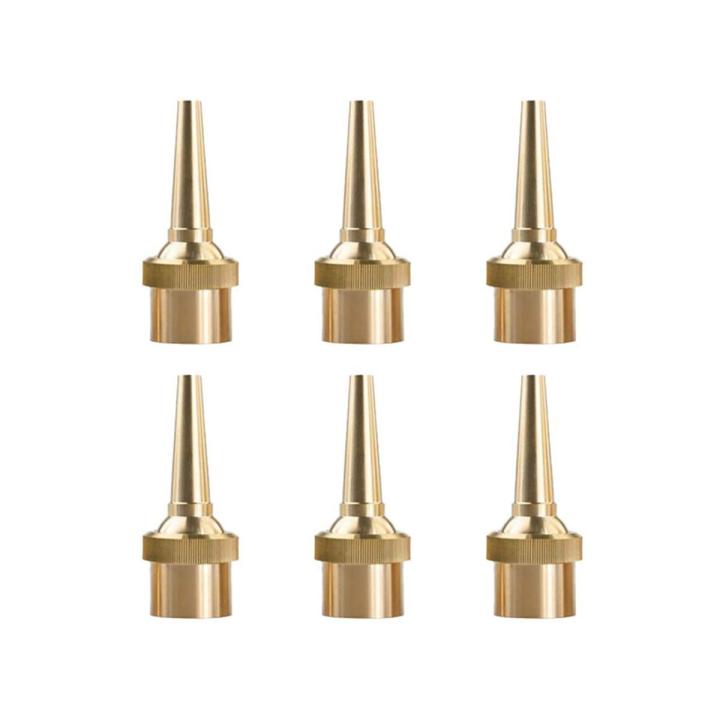 6 PCS Fountain Nozzle Head G1/2 DN15 Adjustable Direction Jet Water Spray Sprinkler Head for Garden Pond Amusement Park
